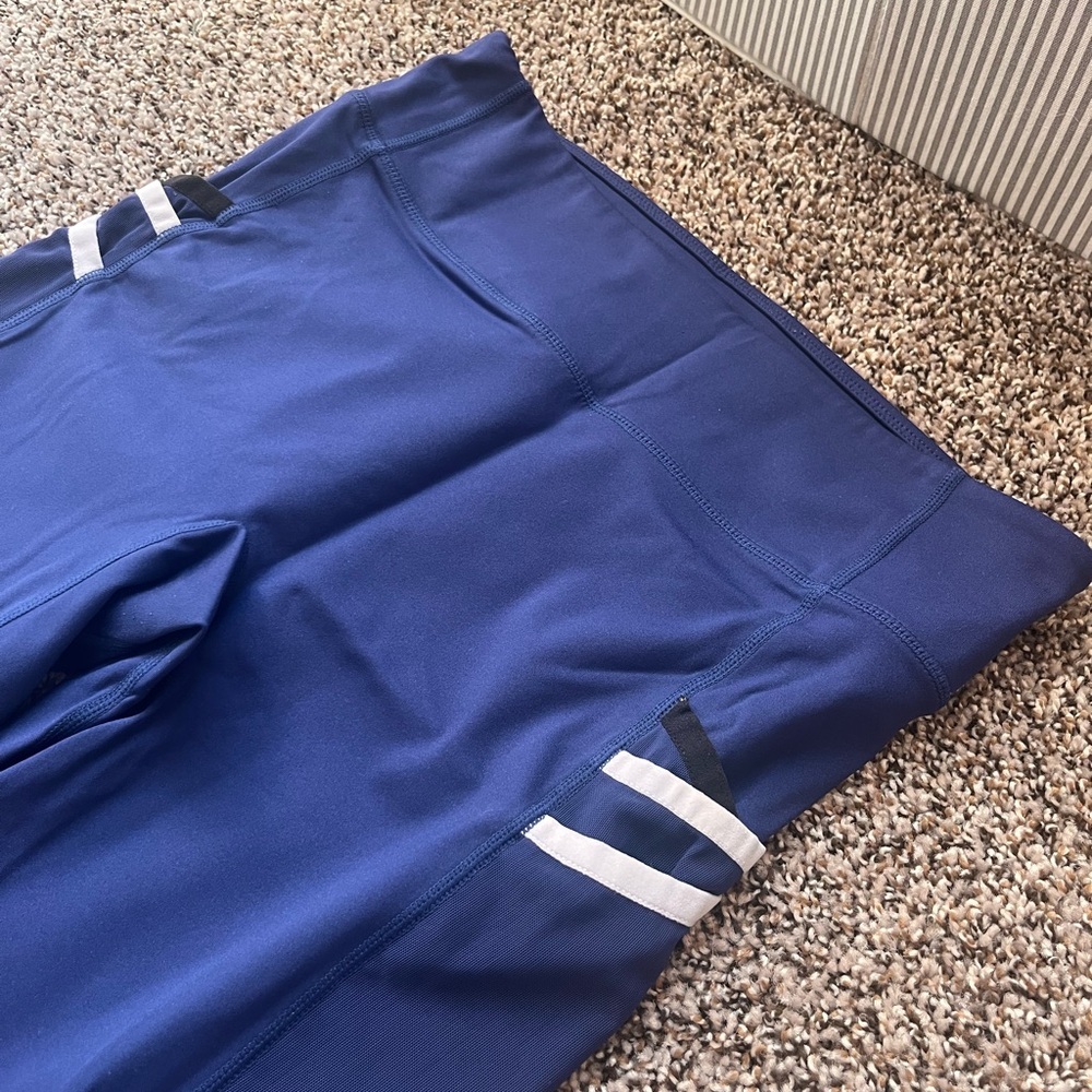 Fabletics Women’s Blue high waisted 7/8 athletic leggings - Picture 3 of 8